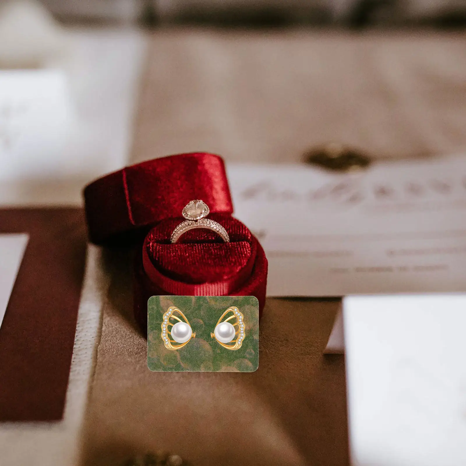 

100Pcs Kraft Paper Earring Cards Jewelry Display Holder Cards for Packaging Selling Vintage Earrings Accessories