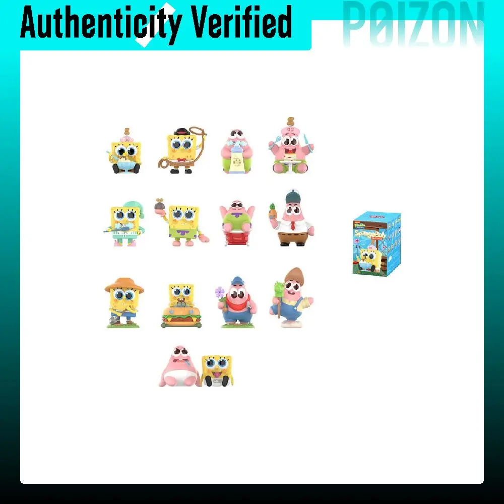 POP MART Patrick Star SpongeBob Mystery Boxes Single Mystery Box/Whole Box 12 Pcs PPMT-2504-0002