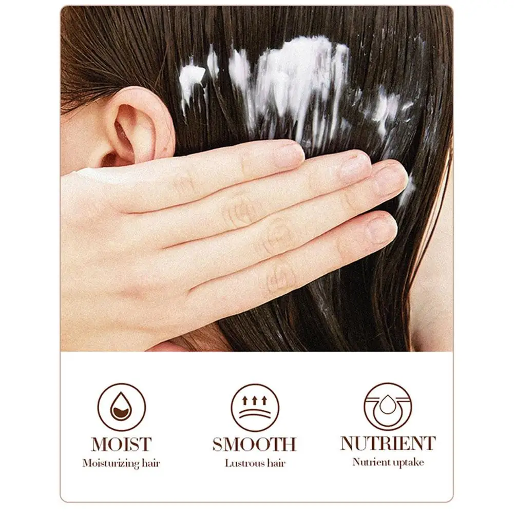 500g Anti-frizz Leave-in Coconut Conditioner For Damaged Hair Moisturizing Hair Nourishing Hair Care Repair Hair Y8u7