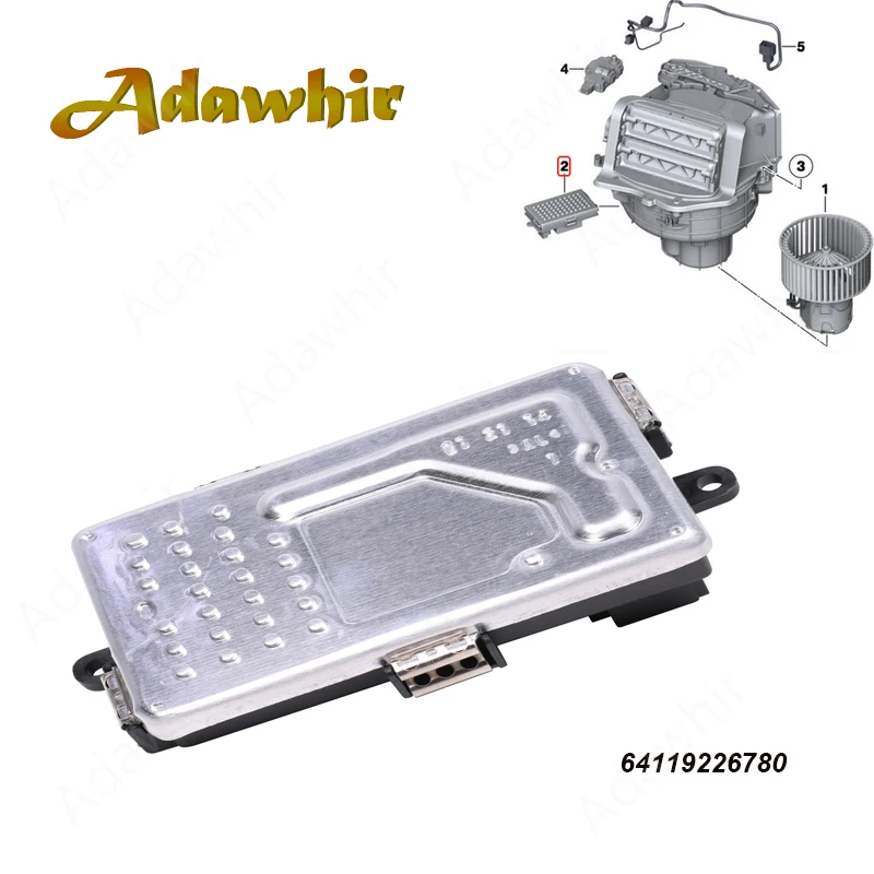 

AC Heater Blower Motor Regulator Resistor For BMW F10 F11 F01 64119311938 64119226780 64119355981