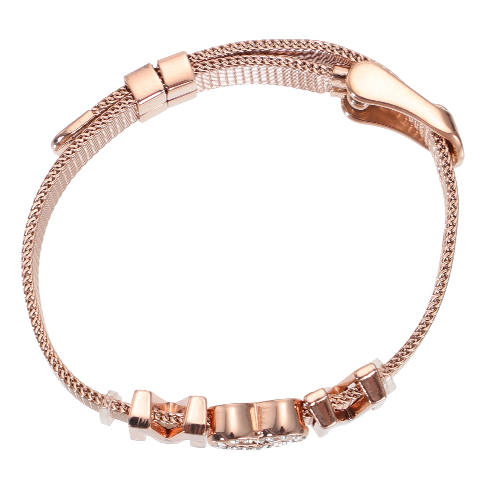  Fashion Rose Gold Bracelet Wrist Jewelry Bracelets Golden Stainless Steel Mother's Day Father