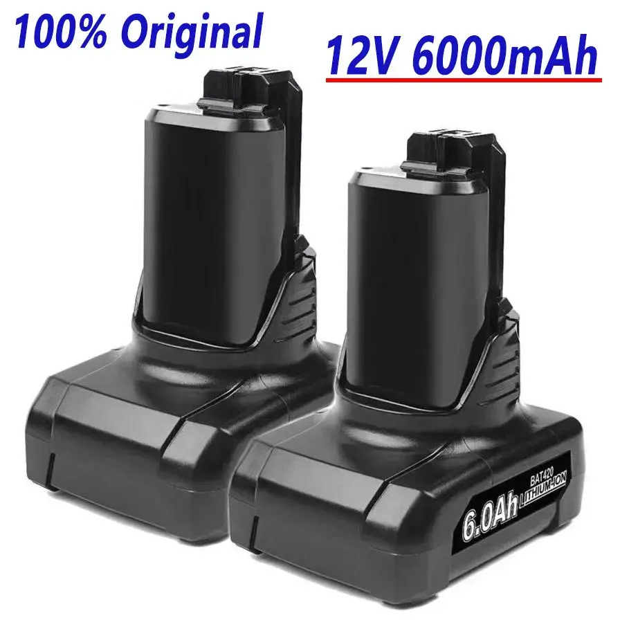 

100% Originl 10.8V 12V 6AH rechargeable lithium-ion battery, suitable for Bosch BAT411 BAT412 BAT412A BAT41 3A