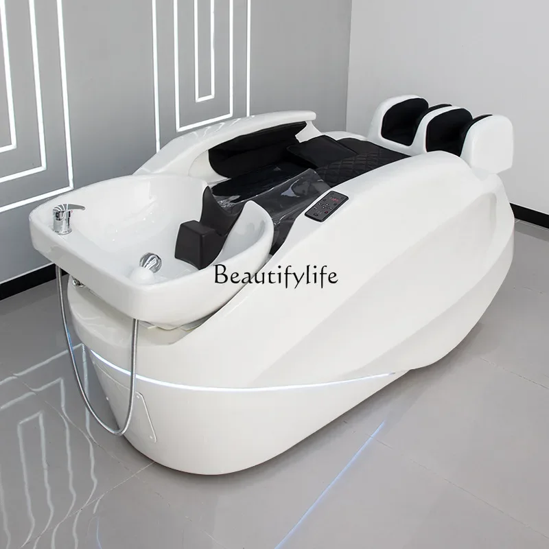

02Automatic Intelligent Electric Massage Shampoo Bed Water Circulation Hair Salon Massage Bed