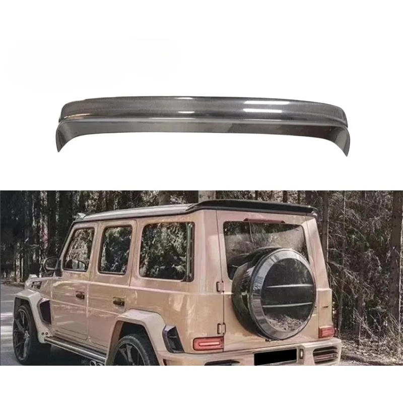 

Верхний спойлер из натурального углеродного волокна для Mercedes Benz G-Class W464 G63 G550 G350 G500, комплекты кузова, отделка, автомобильные аксессуары