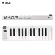 M-VAVE SMK-25 II MIDIキーボード SMK-25 MINI ホワイト 特別割引