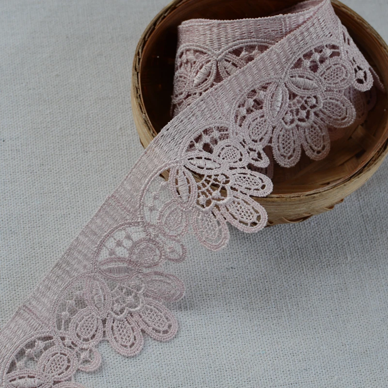 1Meter 5cm wide Camel Embroidered Lace Fabric Lace Trim Ribbon Handmade DIY Garment Sewing Supplies Craft For Costume Decoration