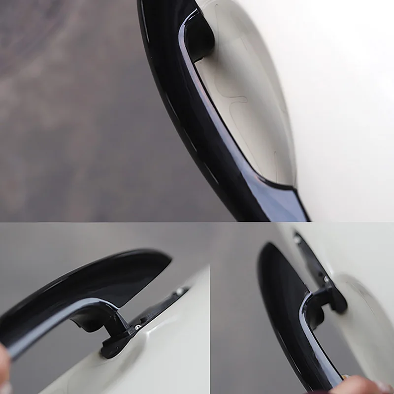 4Pcs/set Exterior Door Handle Decorative Cover, Tailgate Trim Cover For BMW Mini Cooper One D S JCW R55 Clubman 4Doors 2007-2014