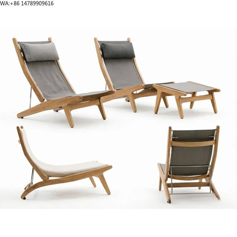 

Универсальный уличный диван-софа 1+2 местный из натурального тикового дерева с комфортными подушками для сада и патио