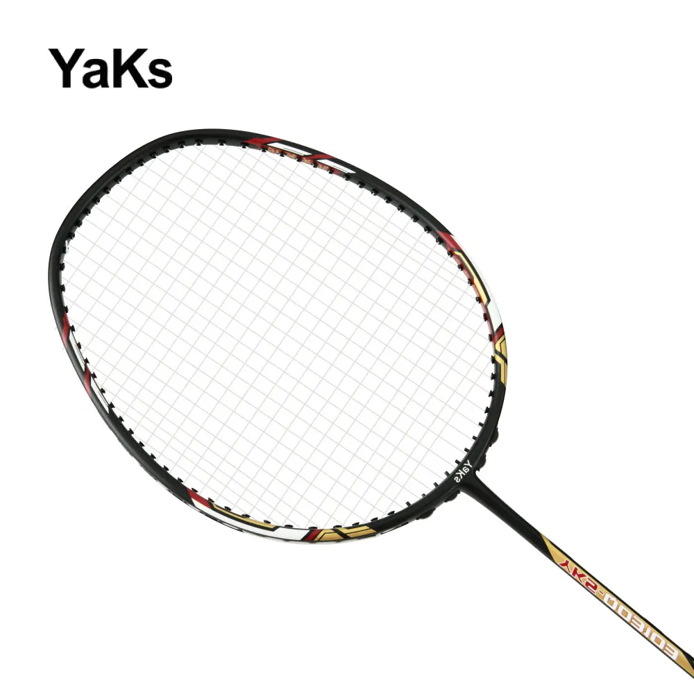 YaKs Brand 4U Badminton Racket 2023 New Training Reserve Badminton Racquet 22-24 Poud Carbon Fiber Ultra Light Badminton Racquet