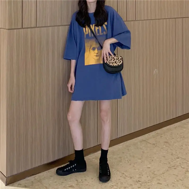 

Short Sleeve T-Shirts Womens Vintage Cotton Graphic Tops Comfortable Loose Fit Breathable Casual Daily Feminine Summer Casual