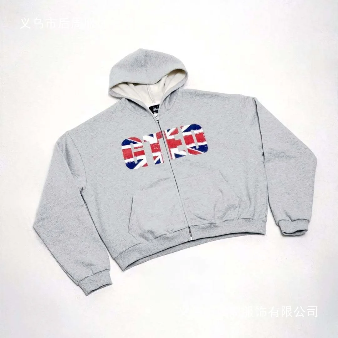 

Street sweatshirt Y2K Men's and Women's Fashion Printed Zipper Hoodie Harajuku Style Hiphop Loose Zipper Hoodie