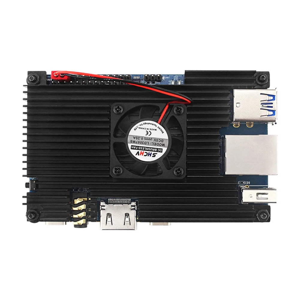 Aluminum Alloy Heat Dissipation Protective Shell with Fan Cooling Radiator Replacement Equipment Accessories for Orange Pi 5