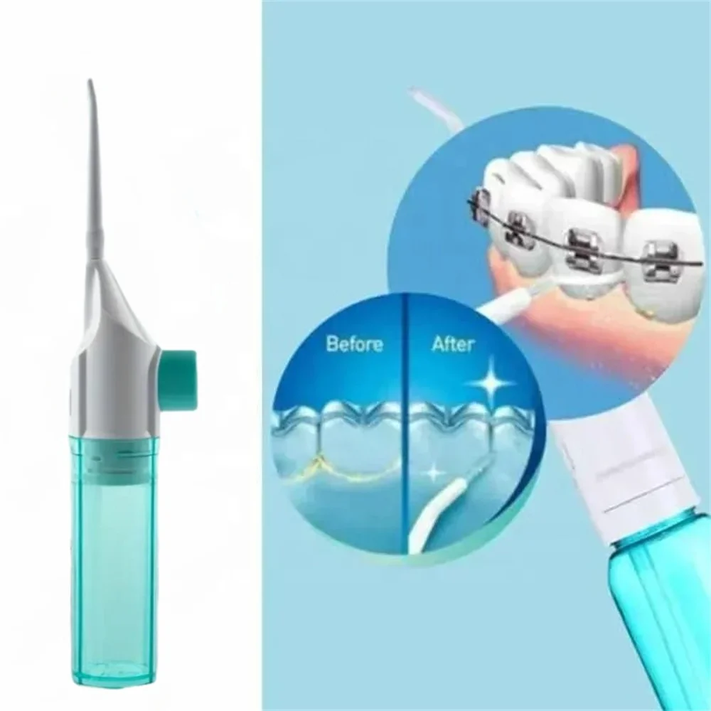 High Pressure Water Toothpick Manual Portable Household Oral Irrigator Dental Water Flosser for Teeth Stain Residue Cleaning gallery 2