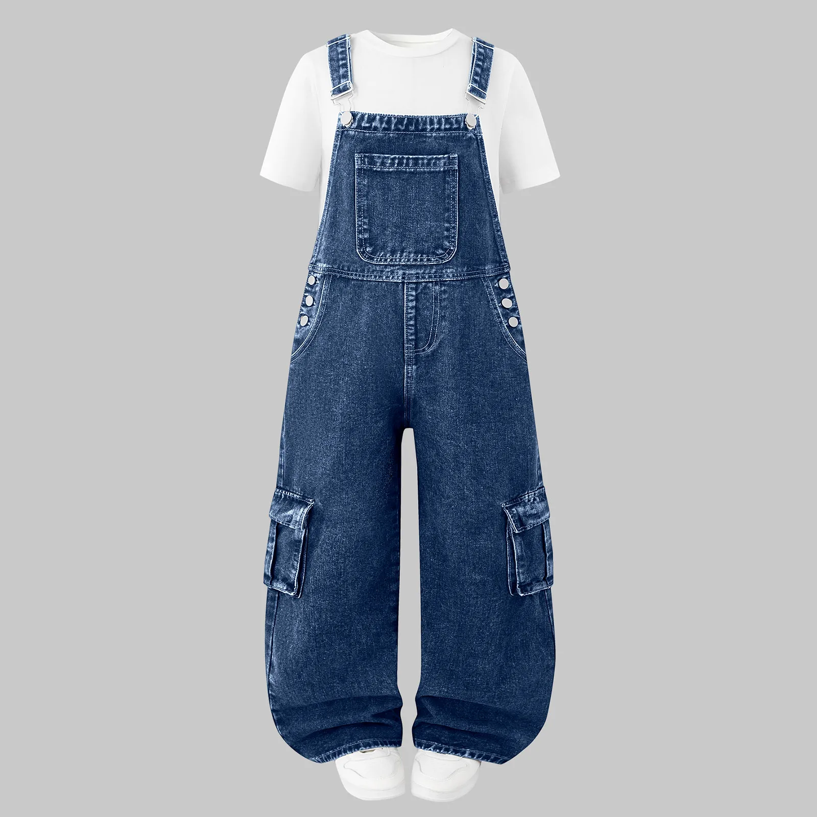 

Tights Girls Girls Denim Overalls Kids Wide Leg Jeans Dungarees Pants Soft Stretchy Jeans Shirt And Pants Set for Teen Girls