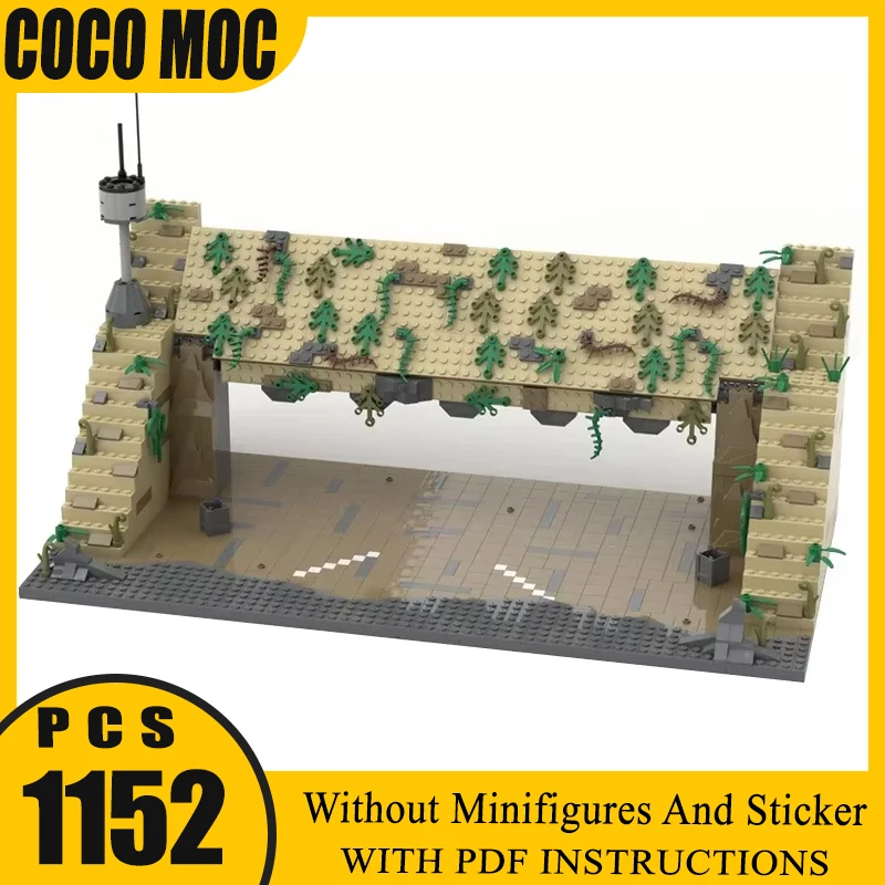 

Military Hangar Entrance Technology Modular Blocks Star Movies Model Moc Building Bricks Gifts Christmas Toys DIY Sets Assembly