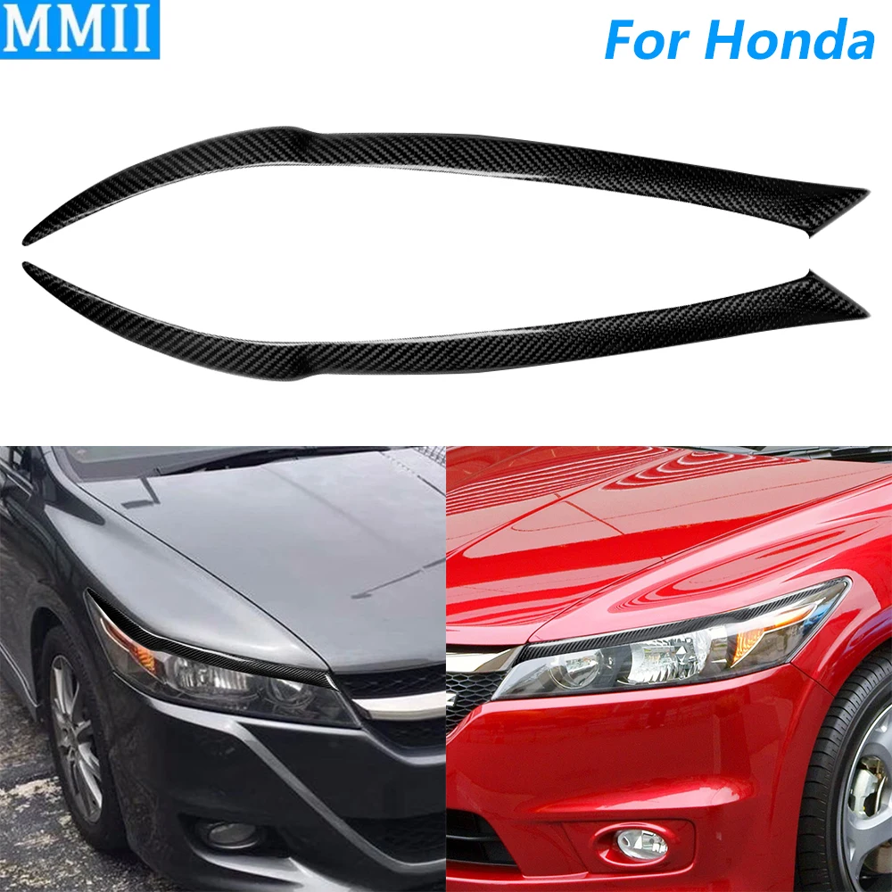 

Для Honda Stream 2006-2008 настоящая сухая передняя фара из углеродного волокна, крышка для век, отделка панели, модификация автомобильных аксессуаров