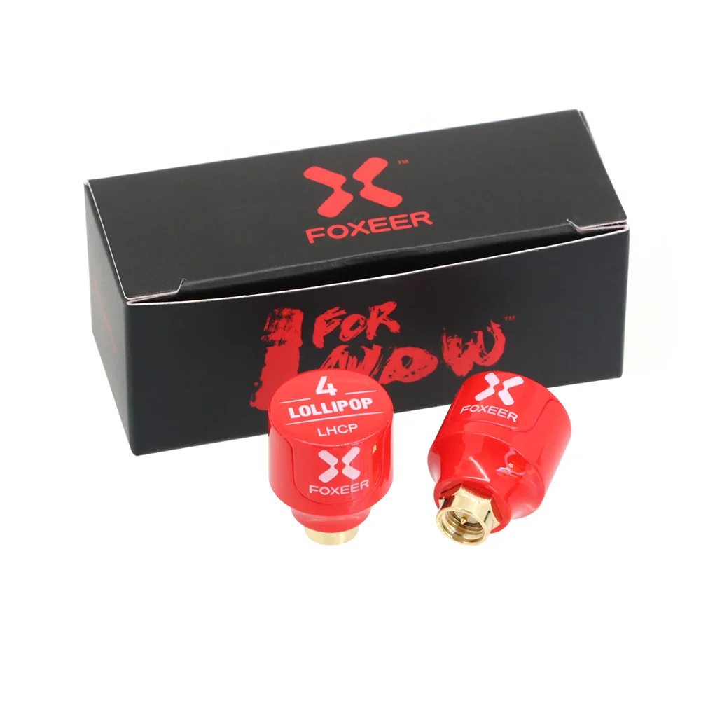 2PCS Foxeer Lollipop 4 V4 Stubby FPV Antenna 2.6DBi 5.8G LHCP RHCP SMA RP-SMA Micro Mushroom Receiver Antenna For FPV RC Drone thumbnail 6
