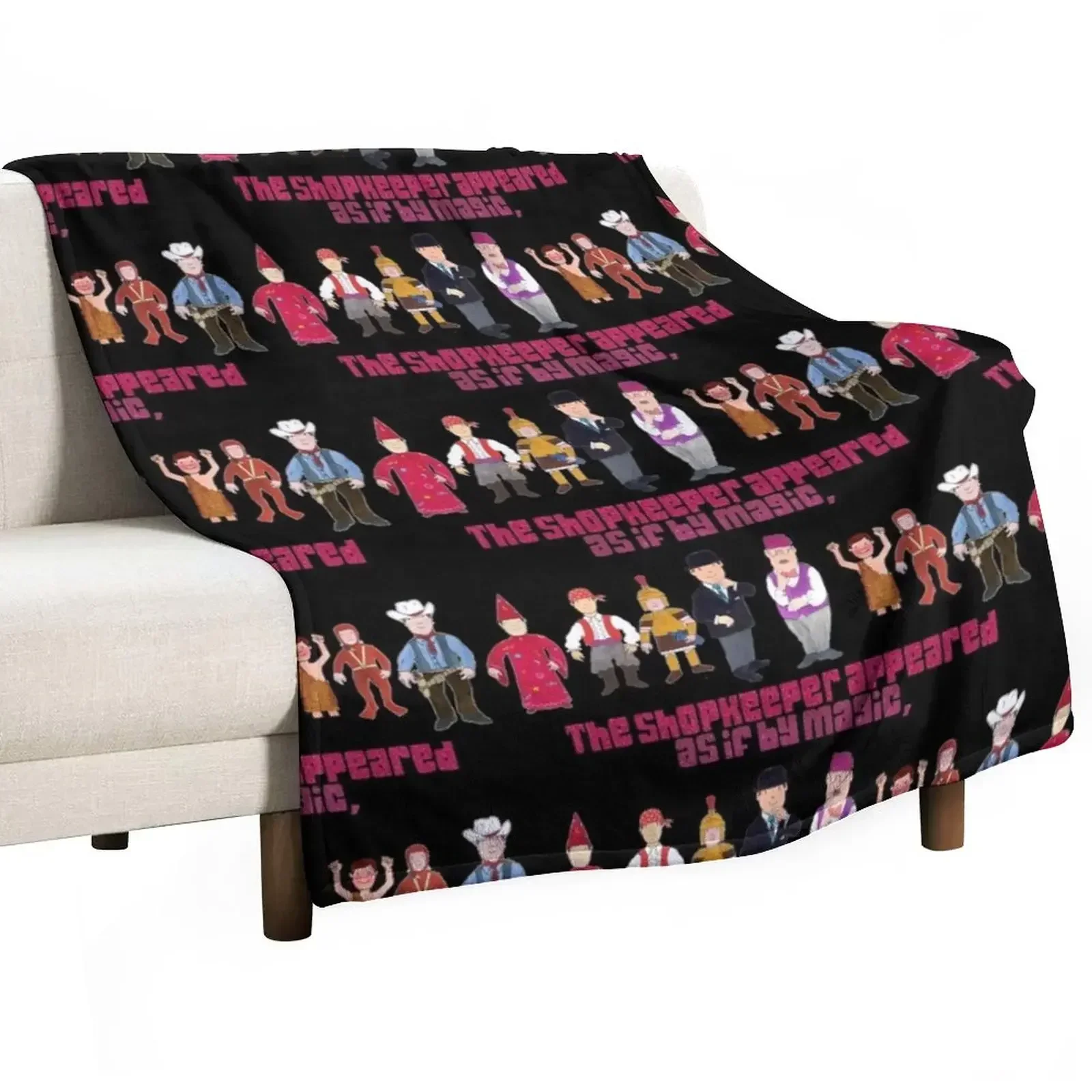 

Mr Benn and Shopkeeper. As if by magic Throw Blanket sofa bed for winter Blankets