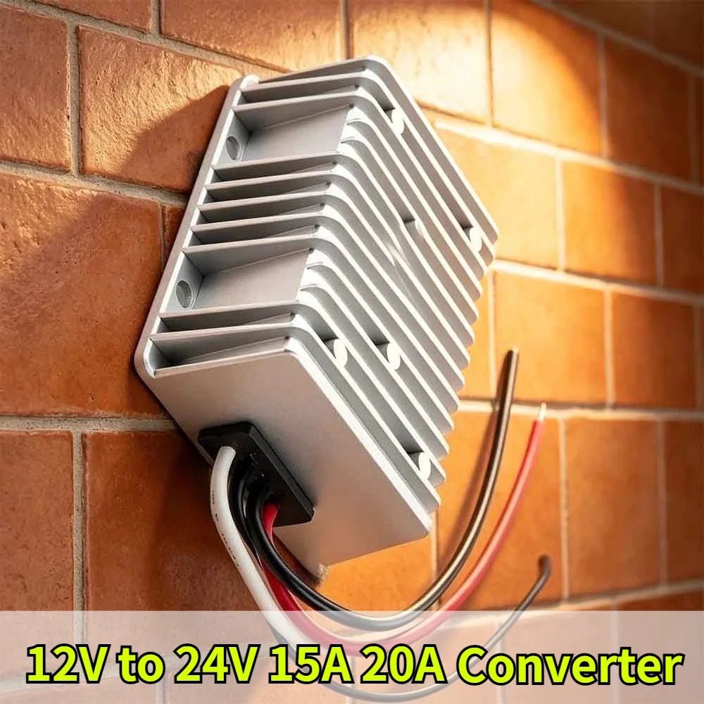 Waterproof DC/DC 12V to 24V Step up Converter 15A 20A Voltage Boost Converter Car Power Supply Module Voltage Regulator Module
