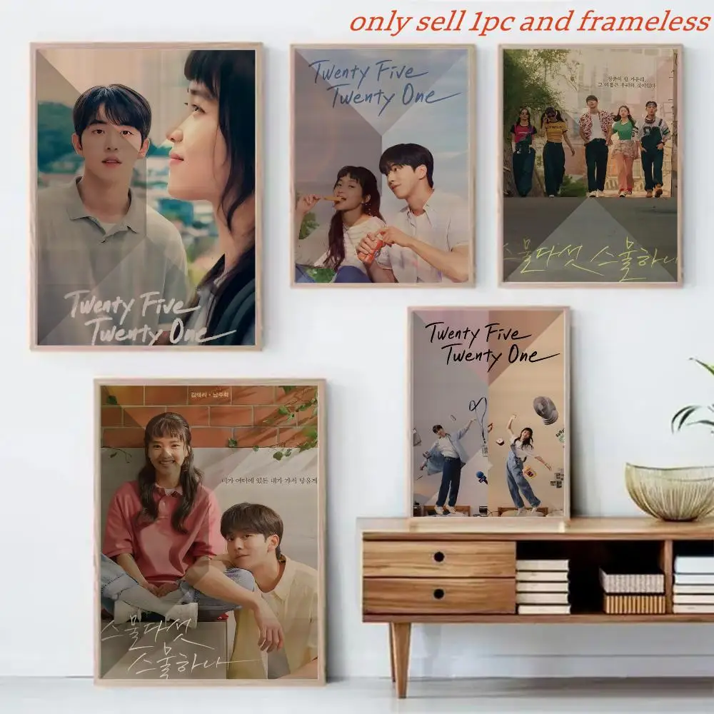 Korean TV Twenty Five Twenty One Movie Poster Canvas Mural For Interior Walls Crease-Free Beautiful For Living Room Bedroom