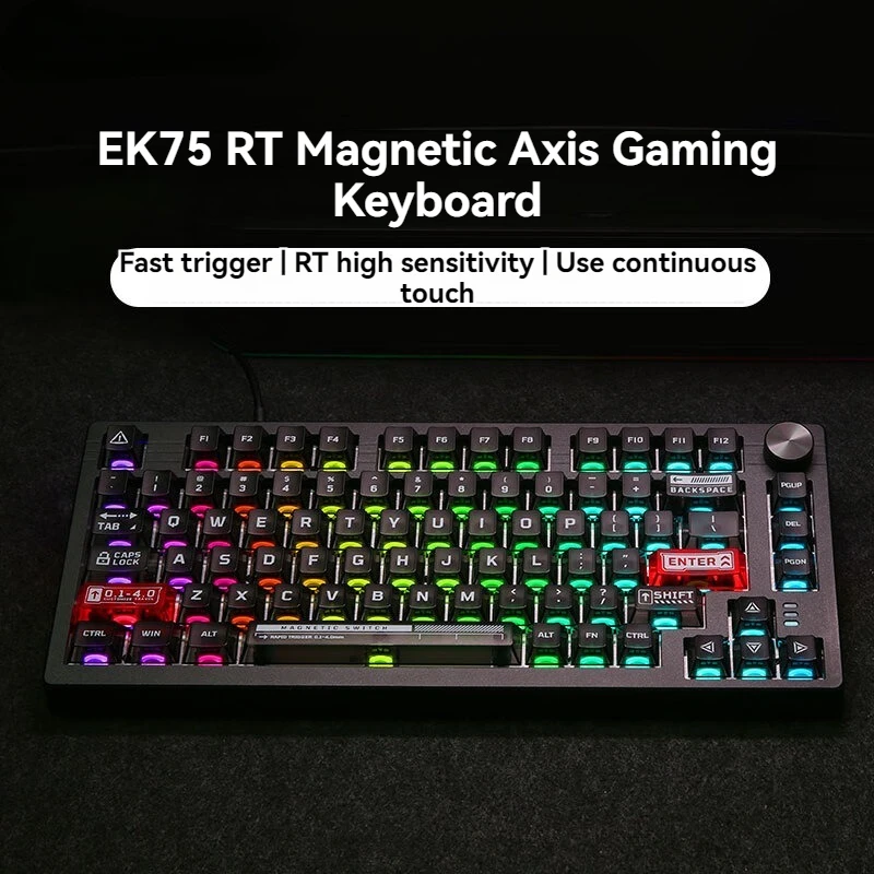 

Dareu EK75 Magnetic Axis Mechanical Keyboard 80key Gaming E-Sports Keyboard RT Adjustable RGB Custom Gaming Mechanical Keyboard