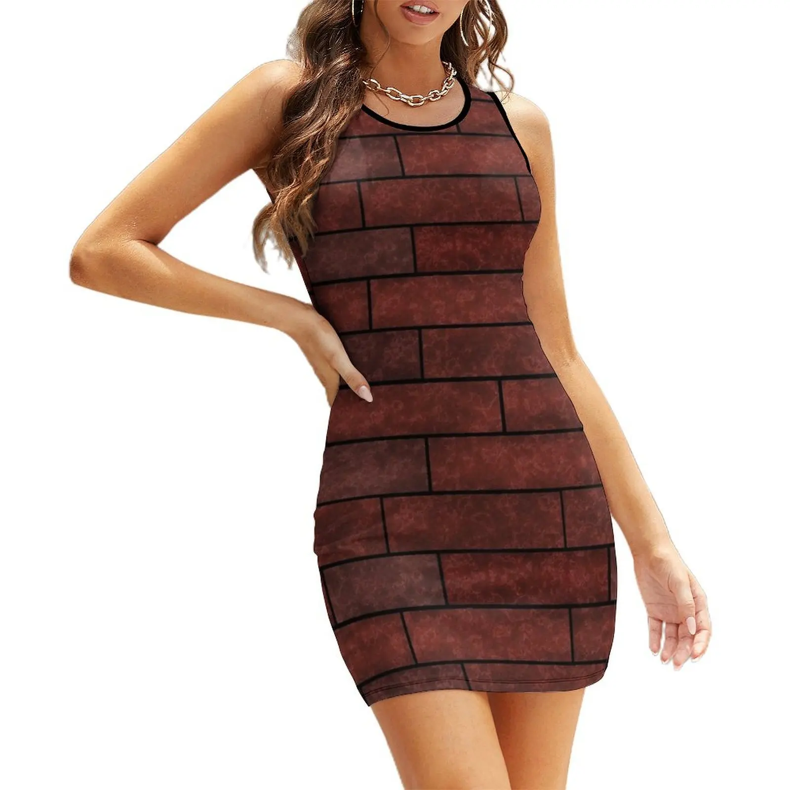 

Brick wall , bric #Brickwall #brick Sleeveless Sundress evening dress ladies bandage dress dresses for prom