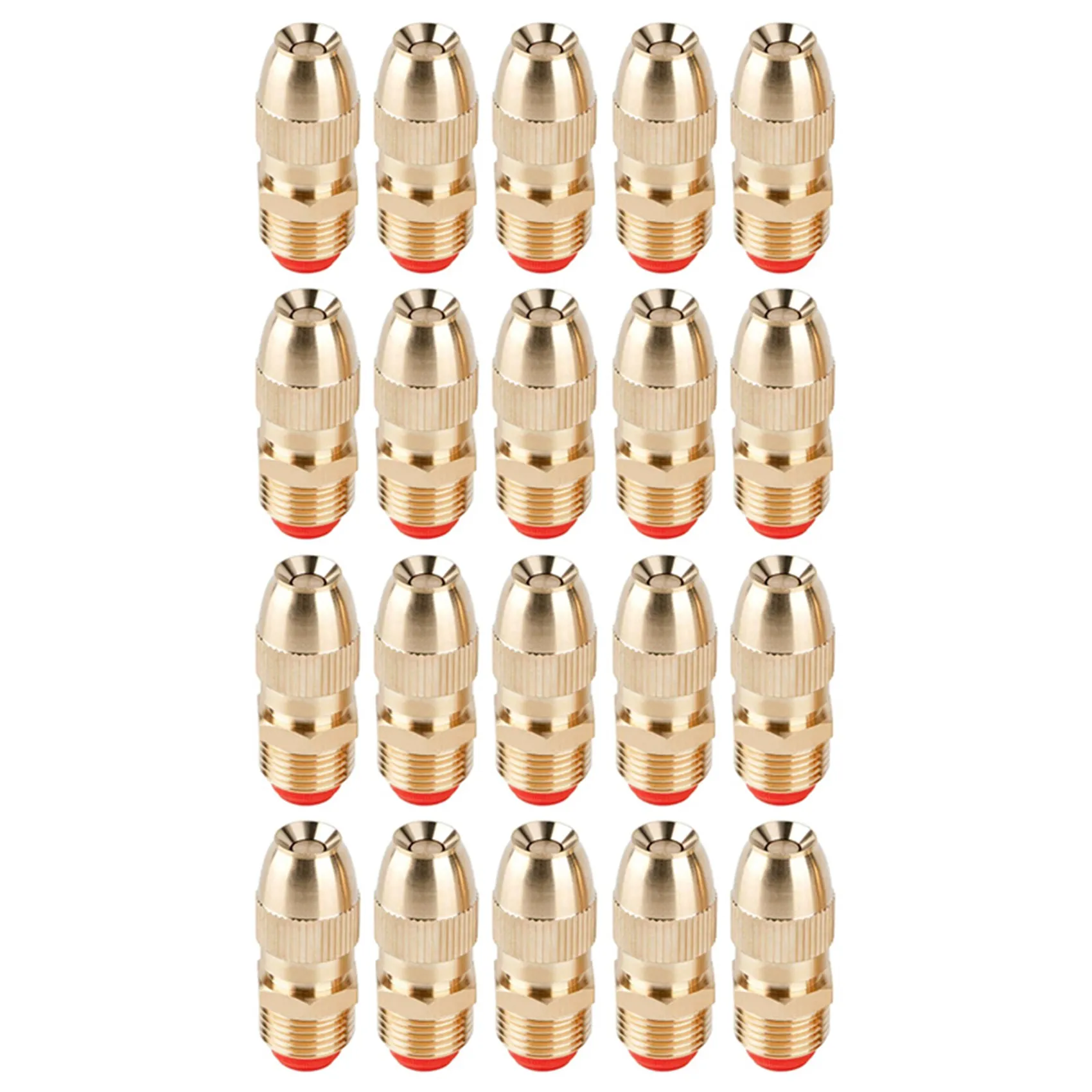 A98E-20Pcs 1/2 Inch Adjustable Sprinkler Middle Distance Sprinkler Brass Nozzle Garden Lawn Irrigation Watering Fittings