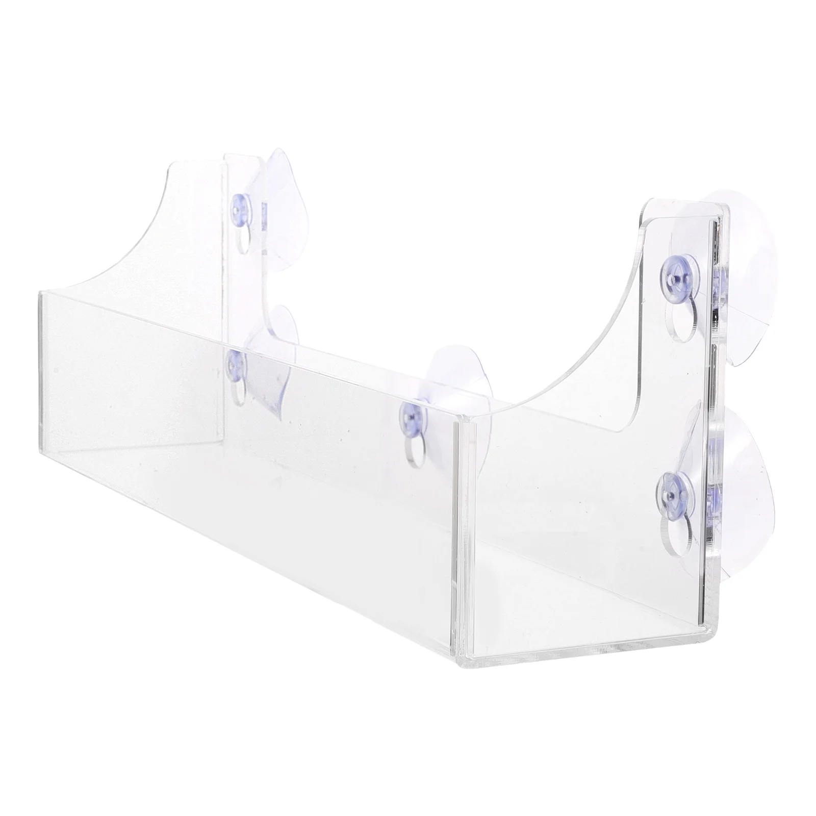 Beverage Suction Rack Acrylic Material Mount Suitable Stores Refrigeration Units Bottle Cup Water Soda Mug Bathroom Window Shelf