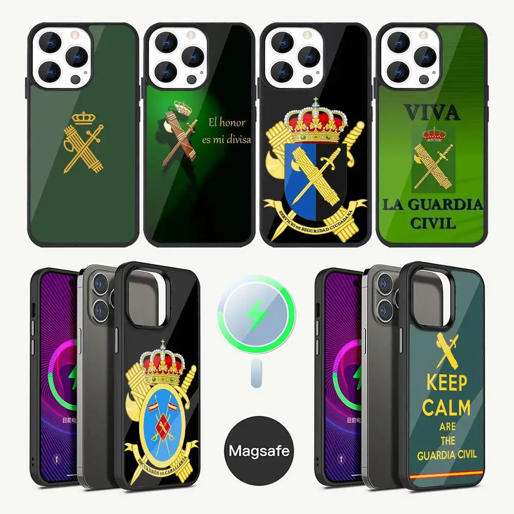 

Spanish Guard Civil Emblem Phone Case For iPhone 17,16,15,14,13,12,11,Plus,Pro,Max Mini Magsafe Magnetic Wireless Charging