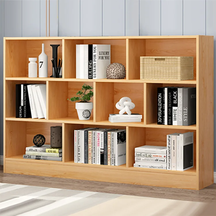 Supplier Wholesale Library Living Room Style Furniture Bookshelf Library Book Shelves Bookcase