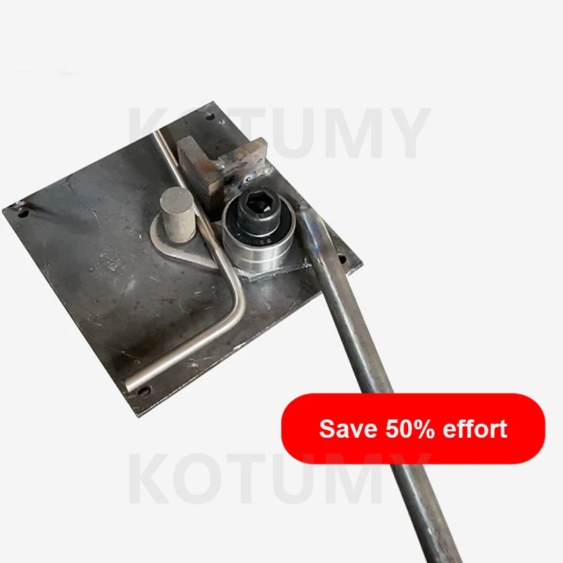 Small Manual Steel Bar Bender Portable Construction Building Bending Rebar Bending Tool Deformed Rod Folding Machine 1MM-8MM