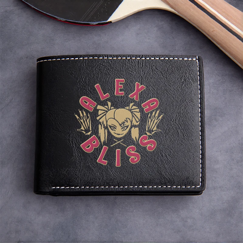 ALEXA BLISS LOGO PU LEATHER MEN'S COMPACT WALLET LIGHTWEIGHT DURABLE BUSINESS STYLE DESIGN PREMIUM FINISH