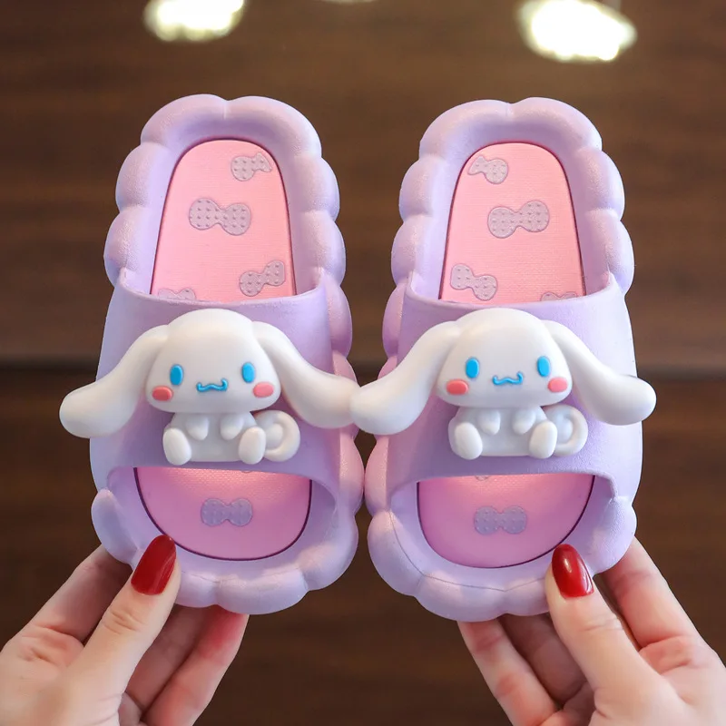 Pantofole per bambini Cinnamoroll Hello Kitty pantofole pantofole imbottite Home Cosplay sandalo ragazze antiscivolo Kawaii Slipper Gift