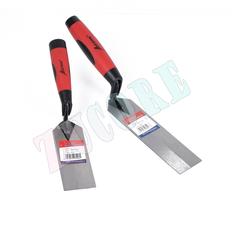 Кельма Margin из углеродистой стали, запорный шпатель, шпатель для укладки кирпича с резиновой ручкой TPR