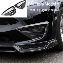 Per Tesla Model Y anteriore fendinebbia Trim Cover fendinebbia Spoiler Blade Trim Cover protettiva Woof Tooth Wind Knife decorazione ABS