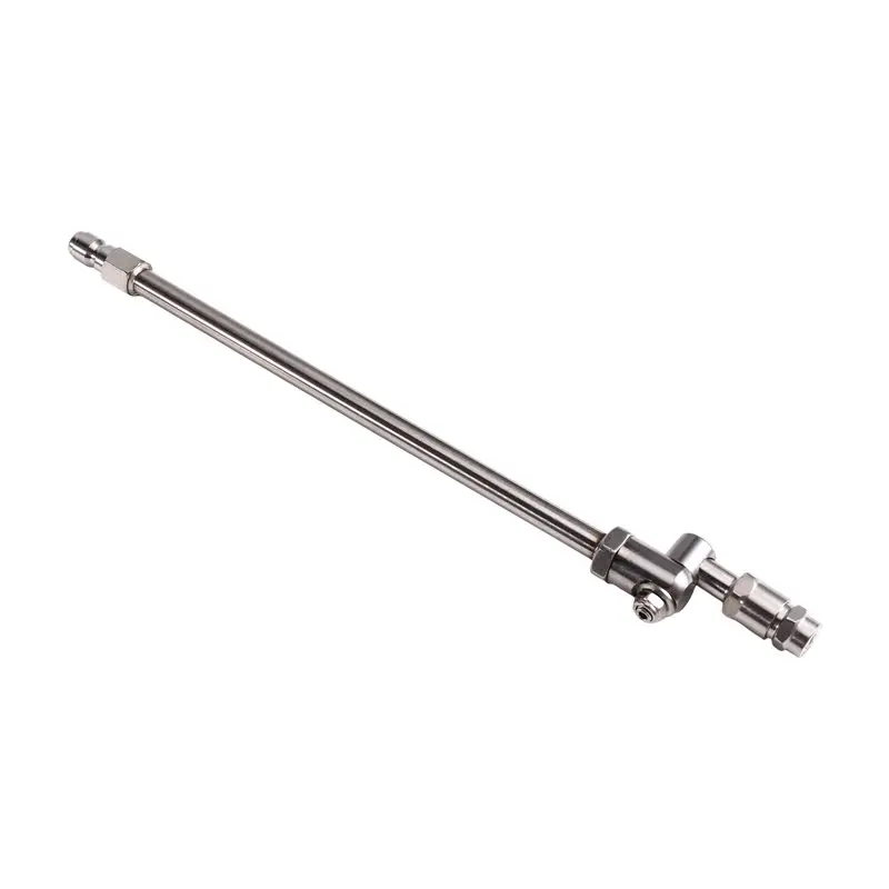 THIVN-For AC Cleaning Car Wash Compatible Adjustable Stainless Steel Pressure Washer Wand Extension Lance Angled Spray Nozzle Lo
