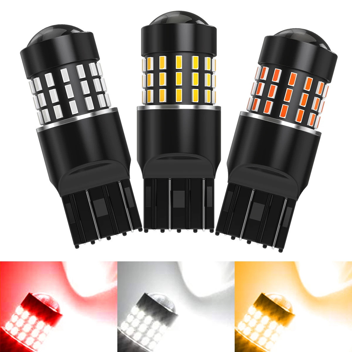 2pcs T20 7443 7440 WY21W CANBUS Led Car Day Light Brake Stop Light High Quality W21W W21/5W For Opel Astra K 2015~2021