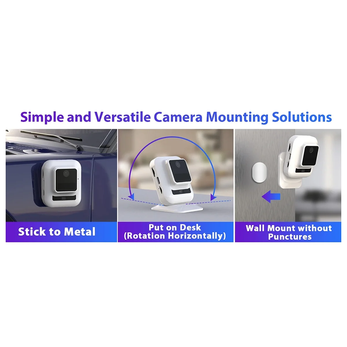 ABXHA WiFi and 4G Mini Surveillance Camera, HD Indoor Wireless Two-Way Audio Night Vision Motion Detection Security Camera