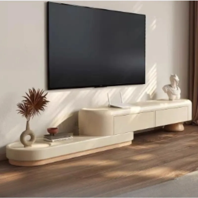 

Solid Wood Luxury Tv Table Cream Wind French Designer Hallway Dollhouse Tv Table Universal Console Display Muebles Furniture