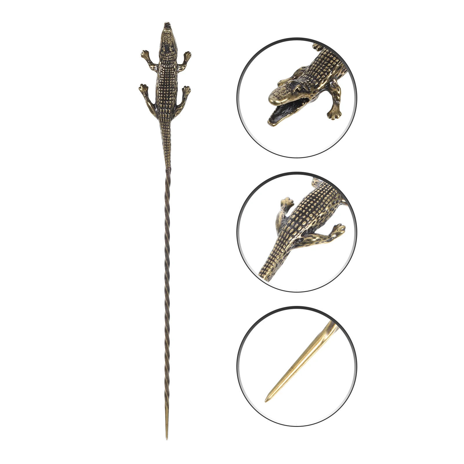 

Copper Punch Stick Portable Draw Enhancer Tool Metal Needle Tools Accessories Draw Pin Cigar Dredge Tool Cigar Poker Stick For