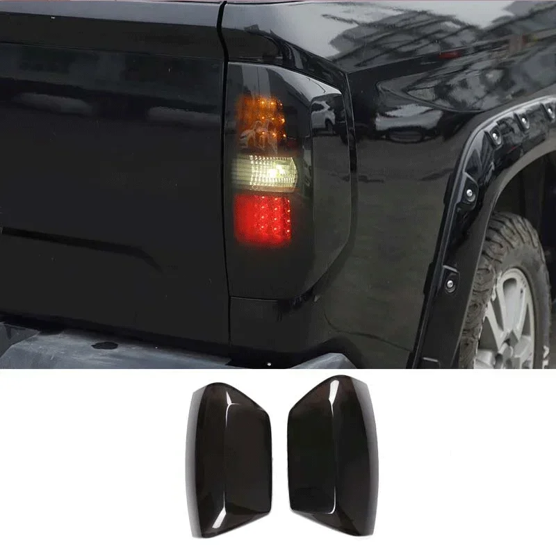 For 2014-2021 Toyota Tundra ABS car rear light cover brake indicator light reversing light black shell car exterior accessories