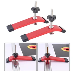 1/2pcs Woodworking Quick Acting Hold Down Clamp with T Bolts Silder, Aluminum Clamp For Workbench, T Track Slider Track Clamps