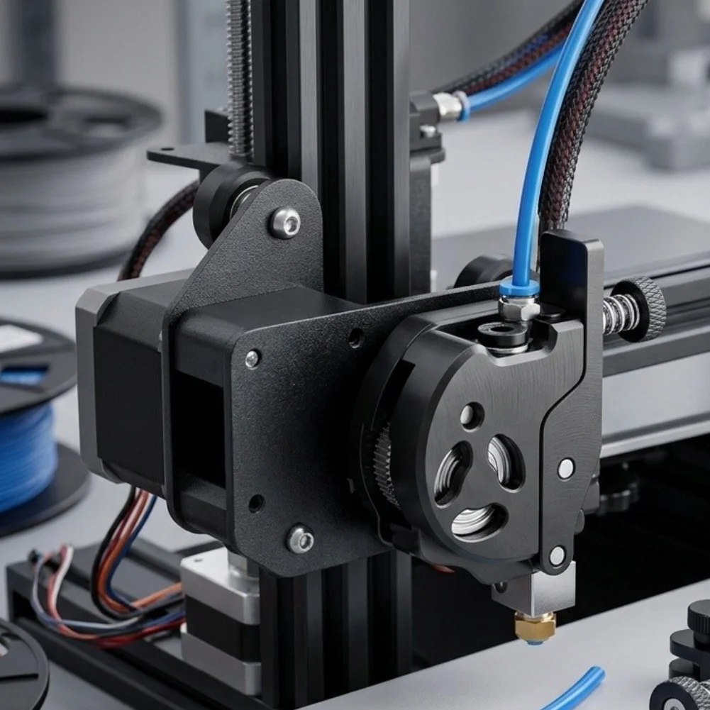 Metal Direct Drive Extruder Assembly Designed for K1 Max with Optimized Pressure Application and Uniform Filament Engagement