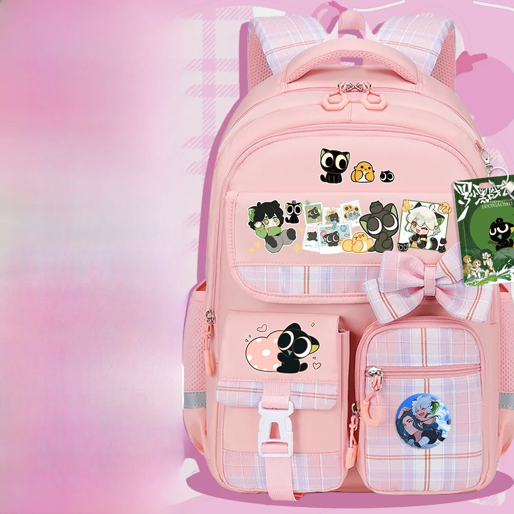 ultra-lightweight-large-capacity-rooster-black-backpack-for-girls-primary-school-students-grade-one-to-six-new-2025-model