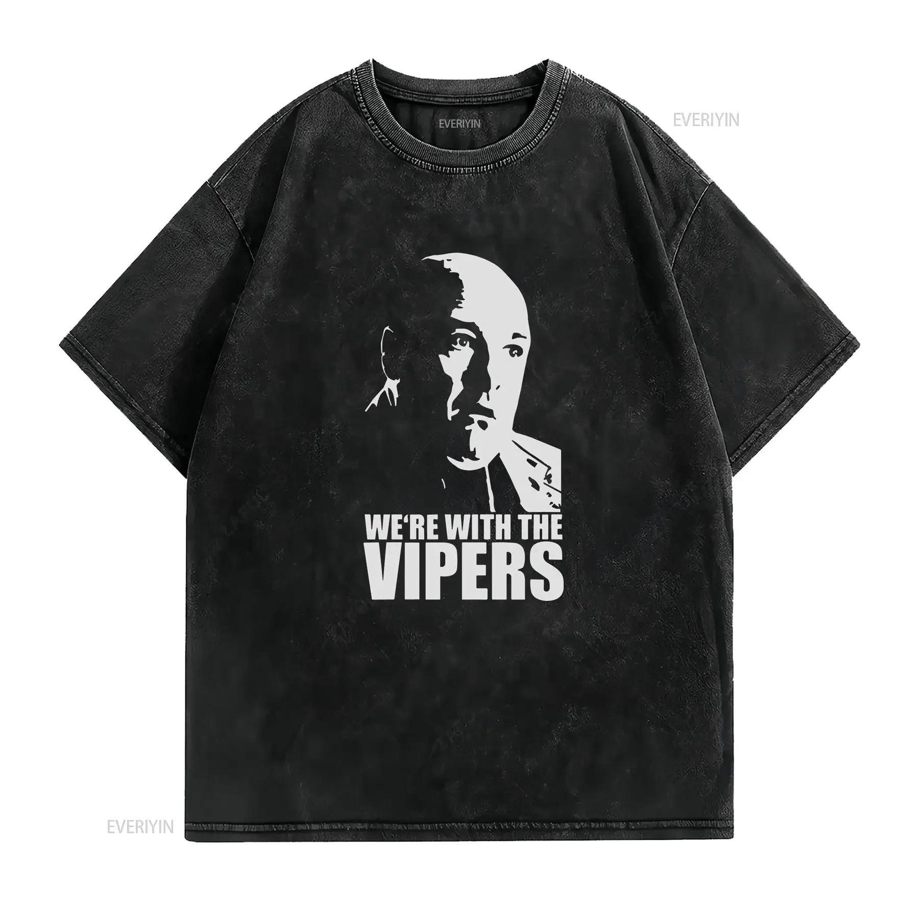 Sopranos Tony Soprano we're with the Vipers Active T Shirt Size M 3XL vintage Washed Top For Everyday Wear Unisex Breathable