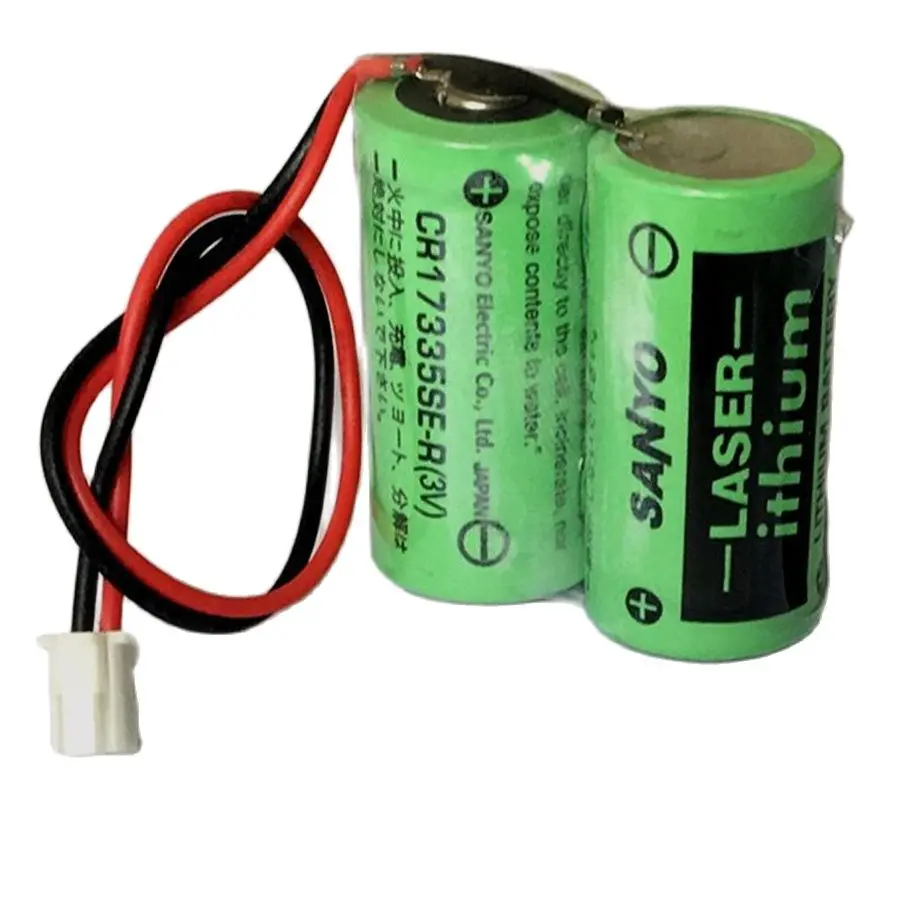 CR17335SE-R 3V 2CR17335 6V WK17 MR-BAT6V1 MR-J4 Server Non-rechargeable Lithium Battery Pack