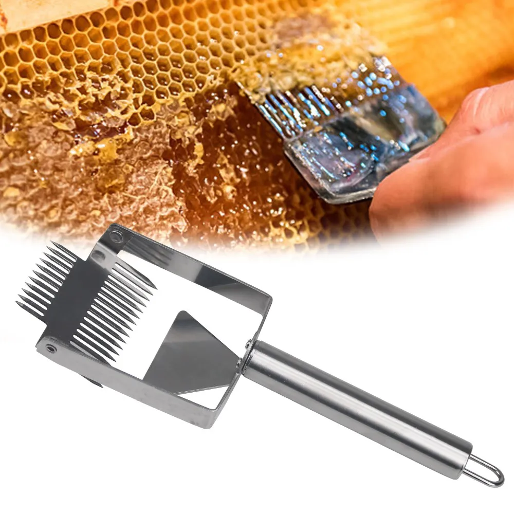 

Beekeeping Uncapping Fork Honey Bee 17 Needle Double-Head Honeycomb Beehive Scraper Tools For Beekeeper Supplies