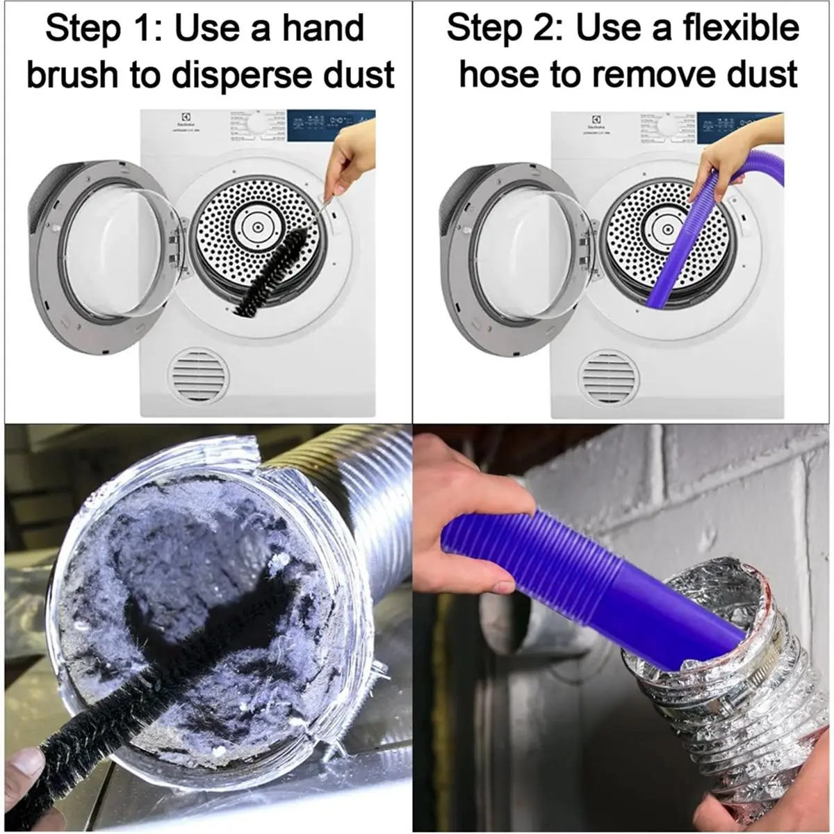 

Комплект для очистки вентиляционных отверстий для сушилки с вакуумной насадкой Универсальный разъем Щетка для ворса для всех пылесосов