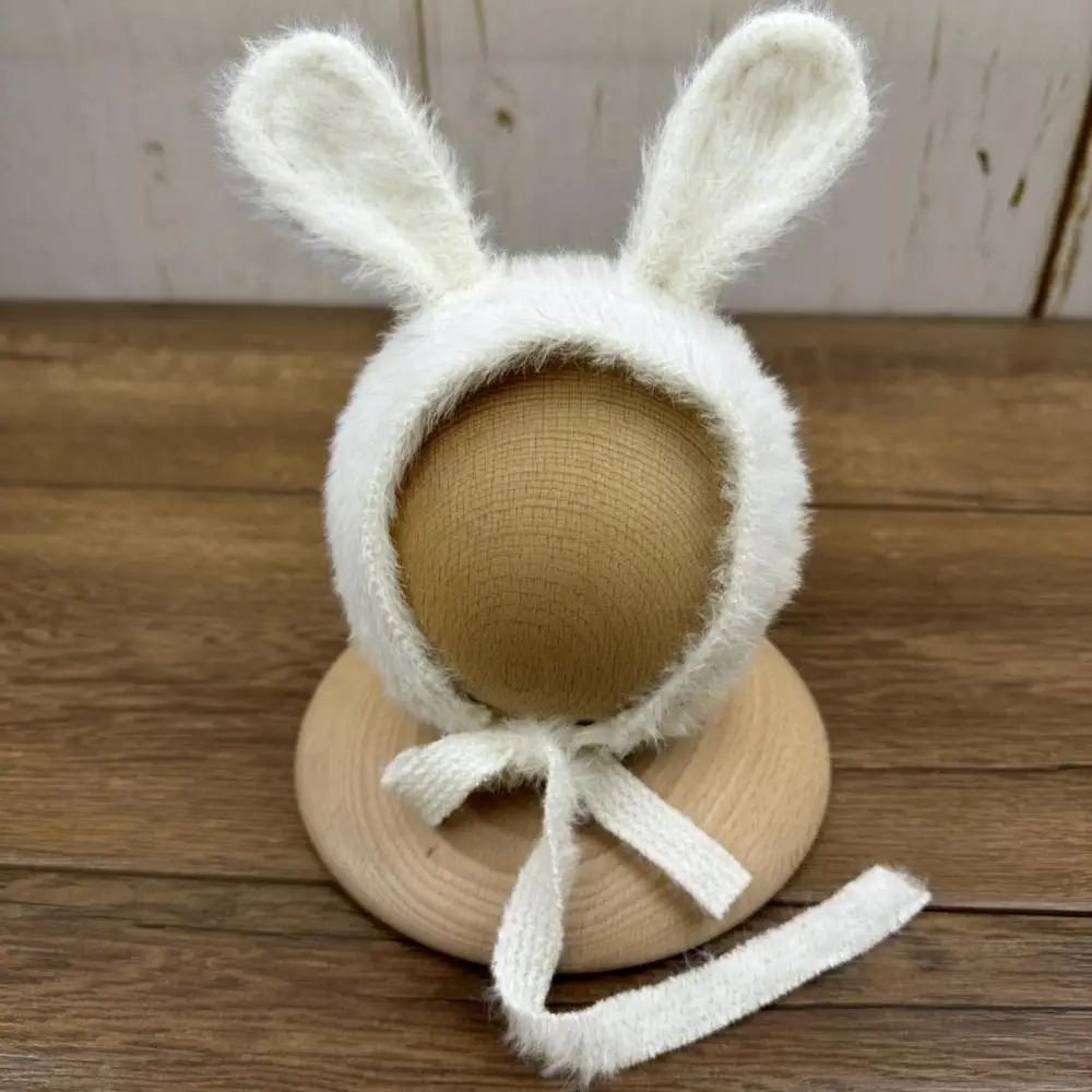 Photo-Ready Soft Knitted Newborn Photography Props Adorable Cosplay Rabbit Prop Lightweight Cute Knitted Outfit for Newborn