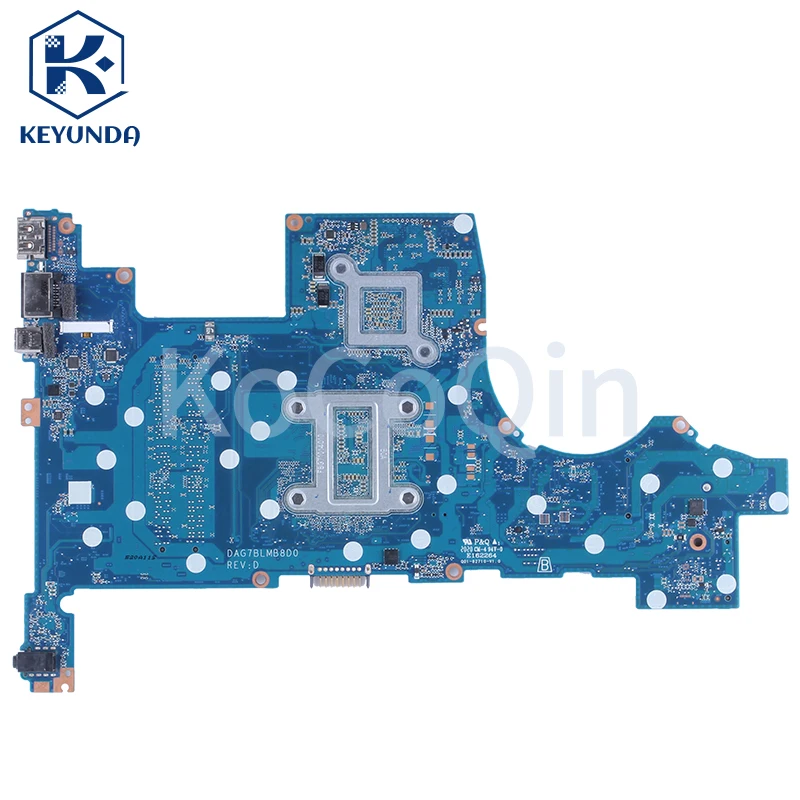 Imagem -05 - Laptop Motherboard para hp Pavilion 15-cs Notebook Mainboard Dag7blmb8d0 L67287601 L67288-601 L76585-601 i5 i7 10th Gen Gpu 2g